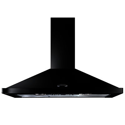 Rangemaster LEIHDC110BC Chimney Cooker Hood, Black